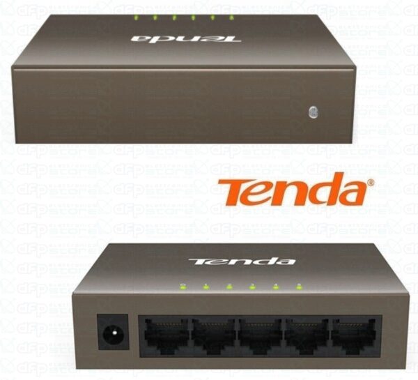 Switch 5 Porte 10/100 in Case Metallico